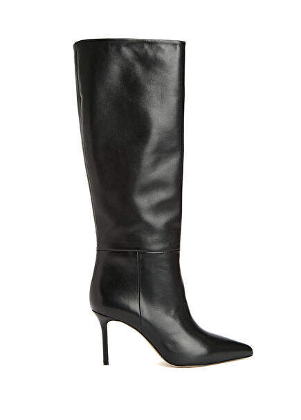Siyah Kadın Deri Çizme Siyah Kadın Deri Çizme
