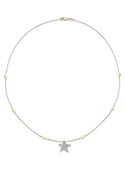 Mahu Stella Pırlanta Taşlı 14 Ayar Altın Kadın Choker 