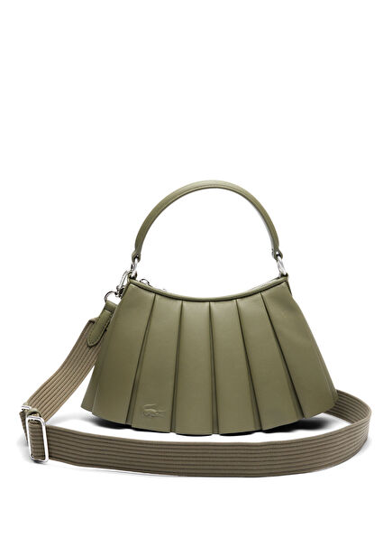 Small Lenglen Haki Deri Kadın Omuz Çantası