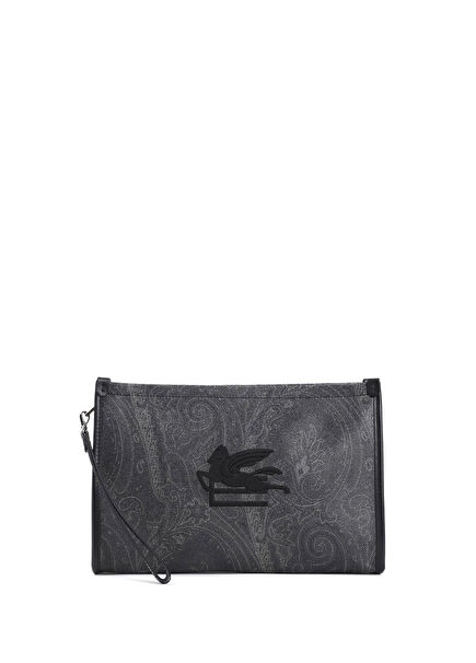 Black Logo Detail Men's Hand Portfolio