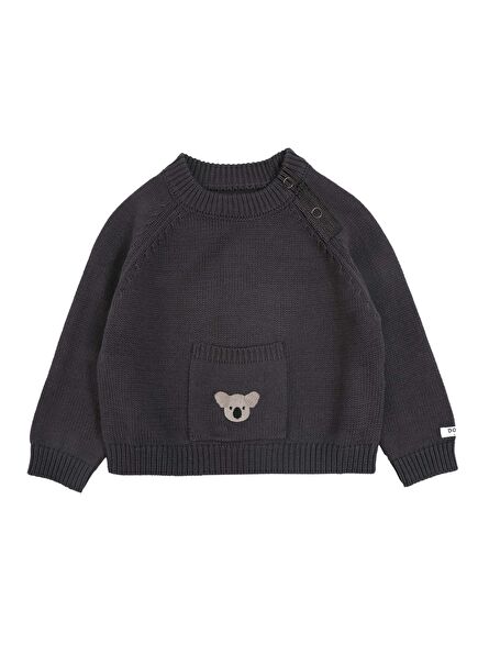 Loeke Mavi Bebek Organik Pamuk Kazak