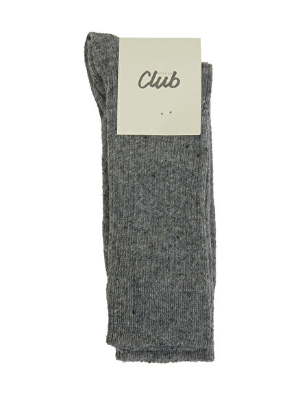Grey Womens Wool Socks