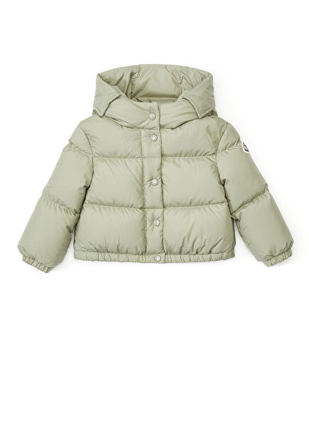 Green Hooded Girls Coat