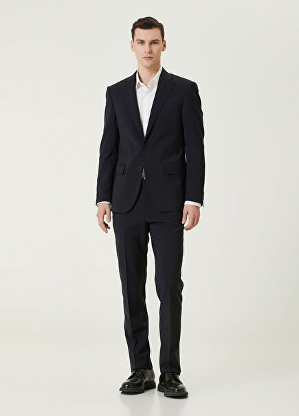 Lacivert Yün Stretch Takım Elbise