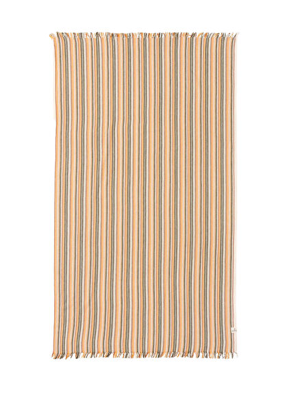 Punto Stripe Cinnamon Color Striped Cotton Peshtemal