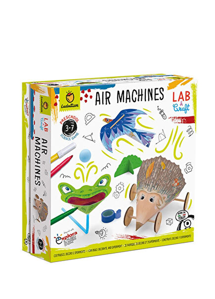 Lab And Craft Hava Makineleri Çocuk Yabancı Dil Aktivite Kitabı