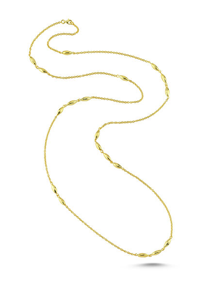 Pomegranate Seeds Wrap Women's Silver Necklace