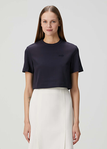 Liquel Navy Blue Blouse