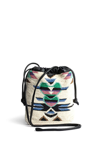 Boncuk İşlemeli Kadın Çanta