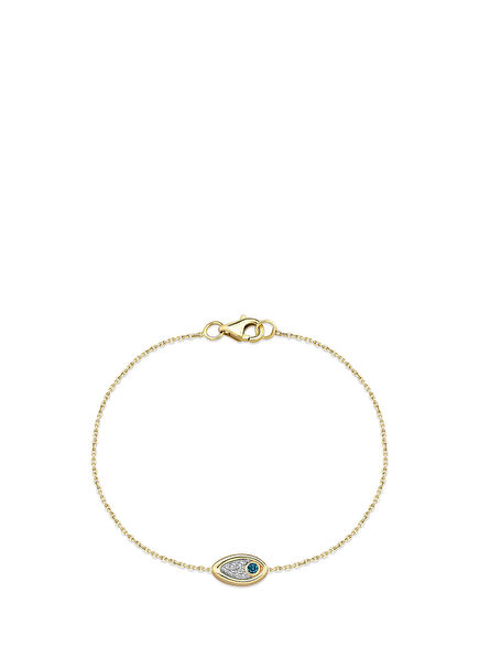 Loops Topaz & Pırlanta Kadın Altın Bileklik