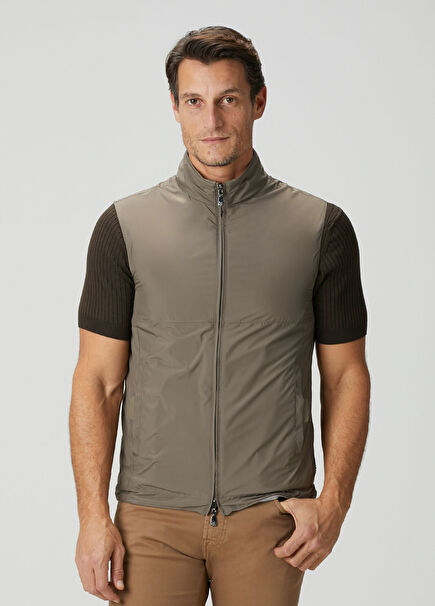 Haki Çift Taraflı Yelek