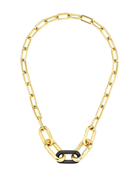 Empreinte Animale Yellow & Black 18 Ayar Altın Kaplama Zincir Kadın Kolye
