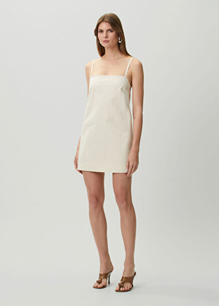 Jery Cream Mini Dress
