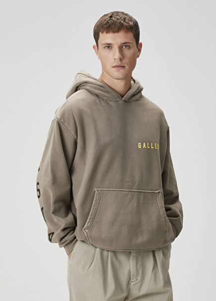 Easton Beige Hooded Sweatshirt