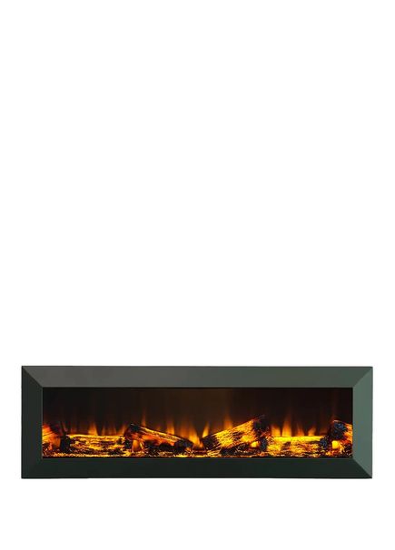 Kormet 180 S Black Metal Heated Electric Fireplace