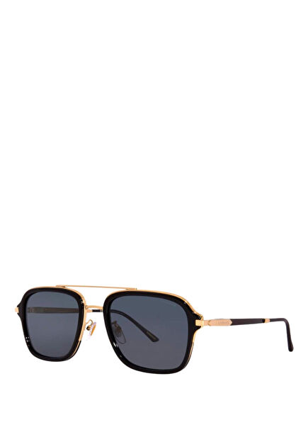 Schg36- 300P- Square Black Gold Metal Men's Sunglasses