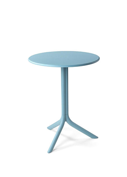 Spritz Mavi Yuvarlak Bahçe Bahçe Masası