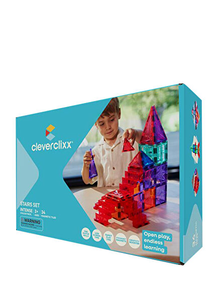 Stairs Set Intense 34 Pieces 3+ Years Magnetic Blocks