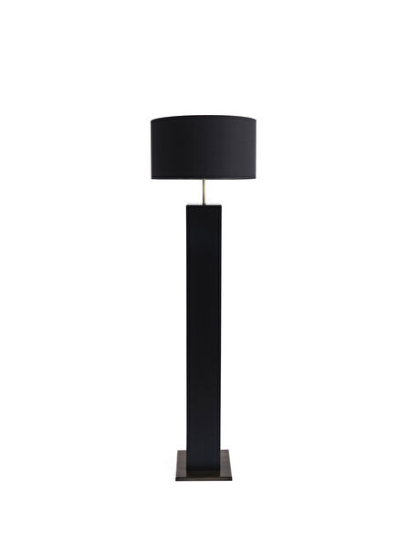 Roly Black Wooden Floor Lamp