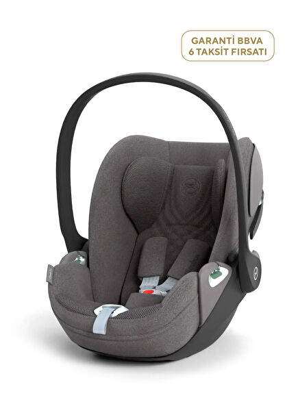 Cloud T isize Plus Terletmeyen Özel Kumaş Adac'lı Tam Yatışlı 0-13 kg Mirage Grey Bebek Puset Ana Kucağı