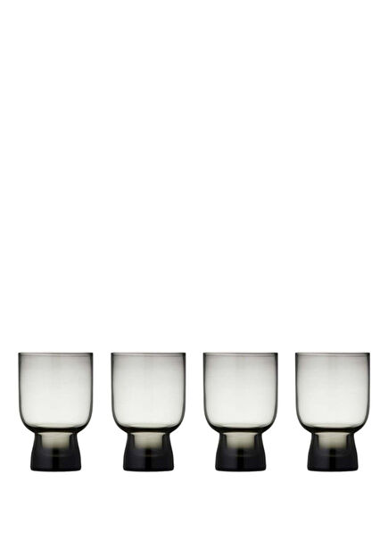 Sorrento Duman Rengi Cam 4'lü Su Bardağı Seti