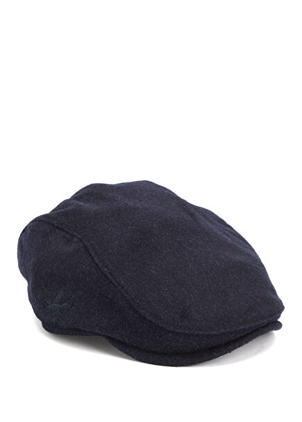 Navy Blue Men's Wool Hat