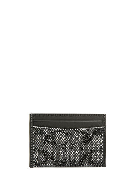 Essential Black Grey Women's Card Holder
