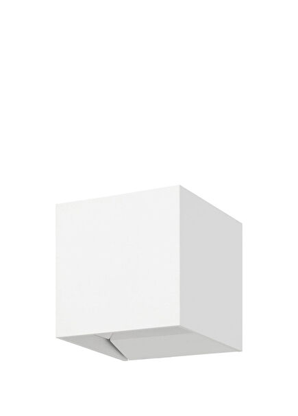 Calpino 3 Beyaz Alüminyum Döküm Dış Mekan Duvar Aplik Aydınlatması 10 cm 