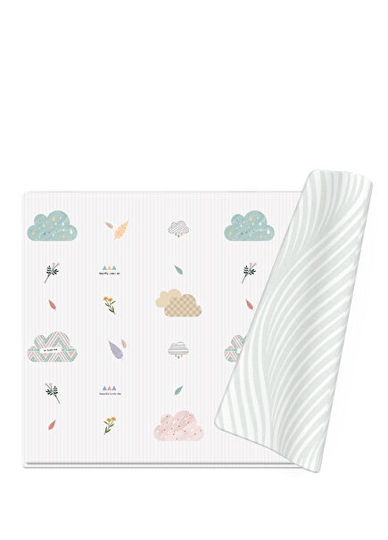 Clouds Pottery Çift Taraflı Bebek Oyun Matı 