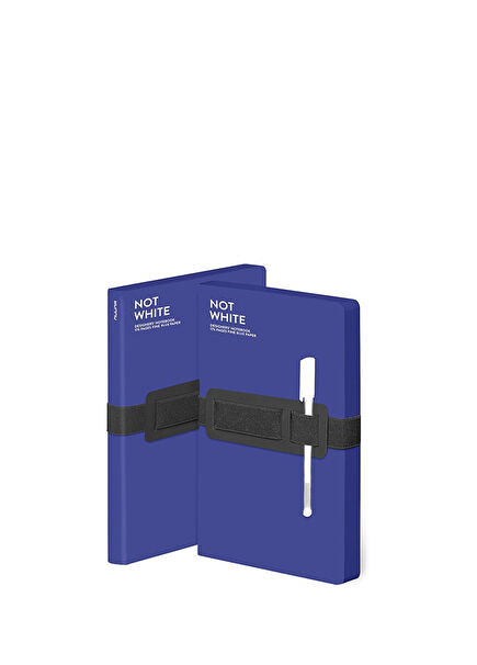 Unlined Not White Blue Notebook
