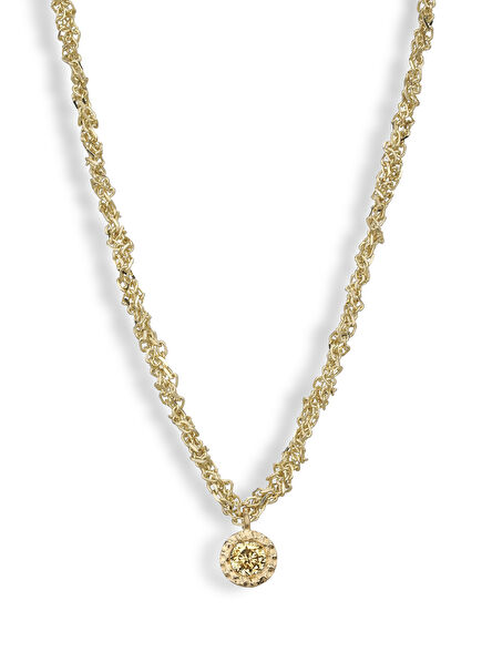 Honey Champagne Diamond 14K Gold Women's Necklace