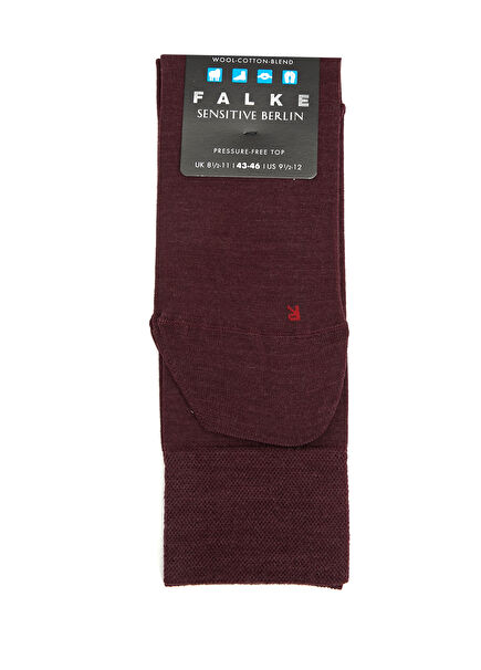 Sensitive Berlin Burgundy Men's Wool Socks