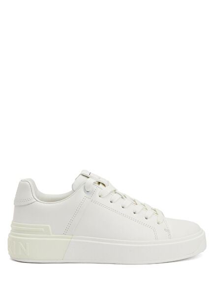 Beyaz Kadın Deri Sneaker