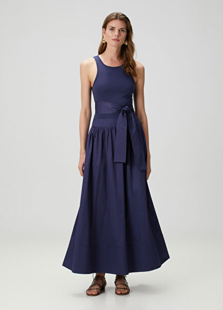 Navy Blue Maxi Dress