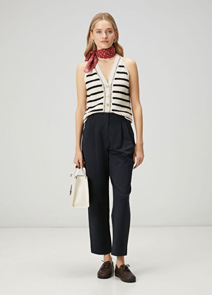 Lacivert Havuç Form Eşofman Altı