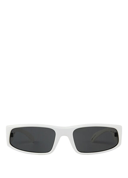 California Acetate White Unisex Sunglasses
