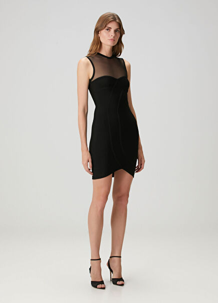 Helena Black Mini Cocktail Dress