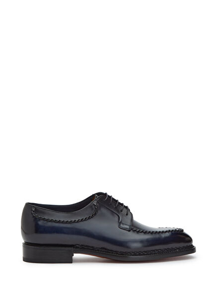Meraviglia Blue Men's Leather Shoes