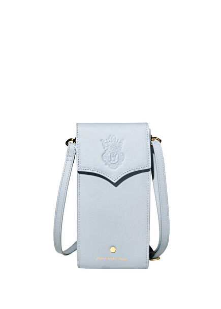 The Pendant Purse Deri Açık Mavi Kadın Omuz Çantası