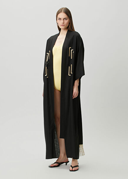 Jilda Sunji Siyah Kimono