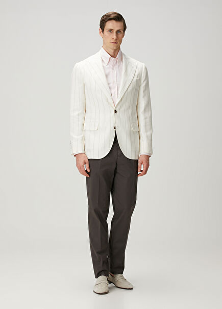 Brown Pleated Pants