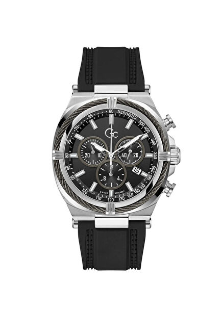 GCZ32007G2 Siyah Silikon Erkek Kol Saati