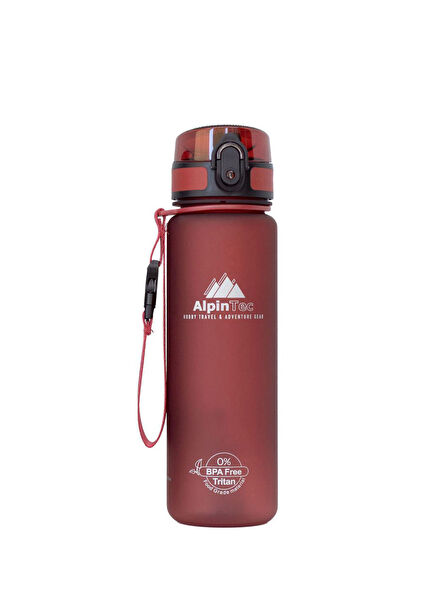 Tritan Dark Red Water Flask 500 ml