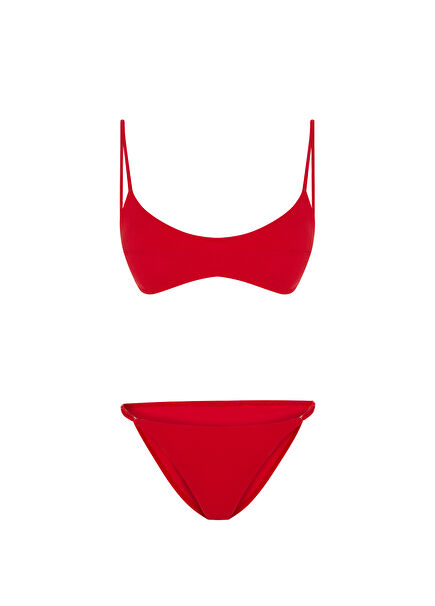 Veloura Cherry Red Women's Bikini Set