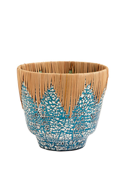 Chi White Light Blue Flower Bed 23 cm