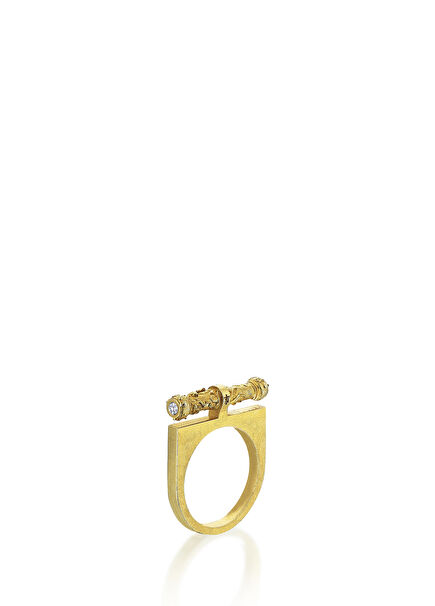 Alvaro 18K Gold Plated Silver Men's Ring