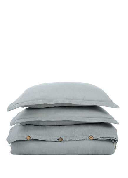 Aden Mini Waffle Hazelnut Shell Oversized Duvet Cover Set 220x240 cm