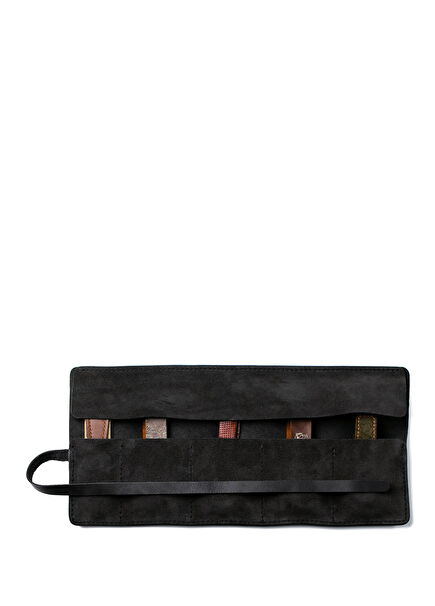 Anthracite Leather Watch Roll