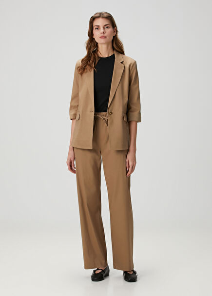 Logan Camel Linen Pants