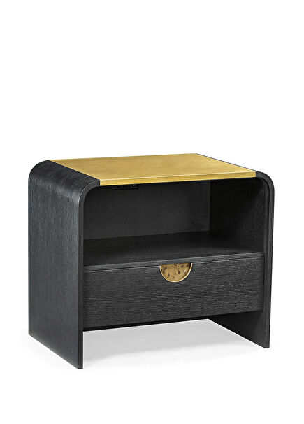 Fusion Ebonised Oak Nightstand